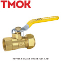 Brass magnetically controlled lockable handle ball valve